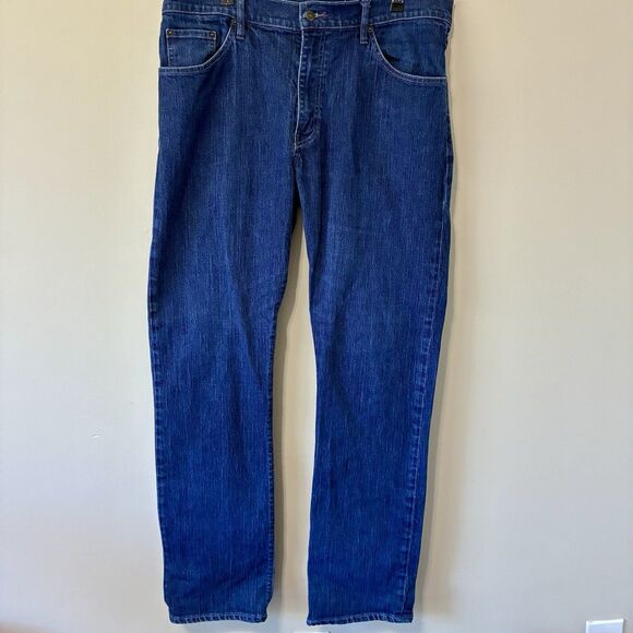 Raleigh Denim Workshop X Peter Millar Jones Men’s Jeans 38 X 33 Dark Made In USA - Picture 2 of 9